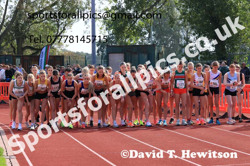 Womens Under-17s, 2024 Northern Mens 6 and Womens 4 and Youngsters Relays, Stanley Park, Blackpool.  Photo: David T. Hewitson/Sports for All Pics